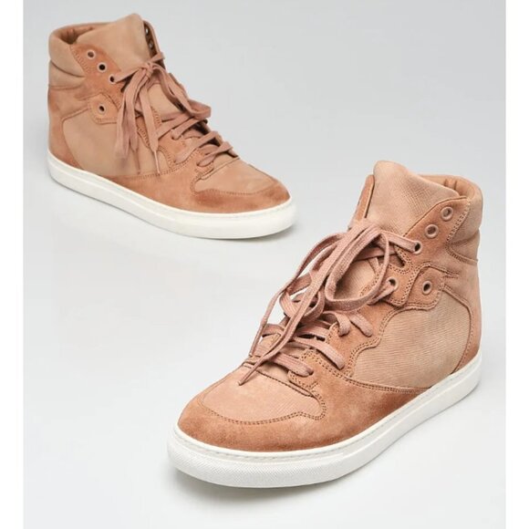 Balenciaga Rose pink suede high top sneakers size 8.5 - Picture 1 of 16